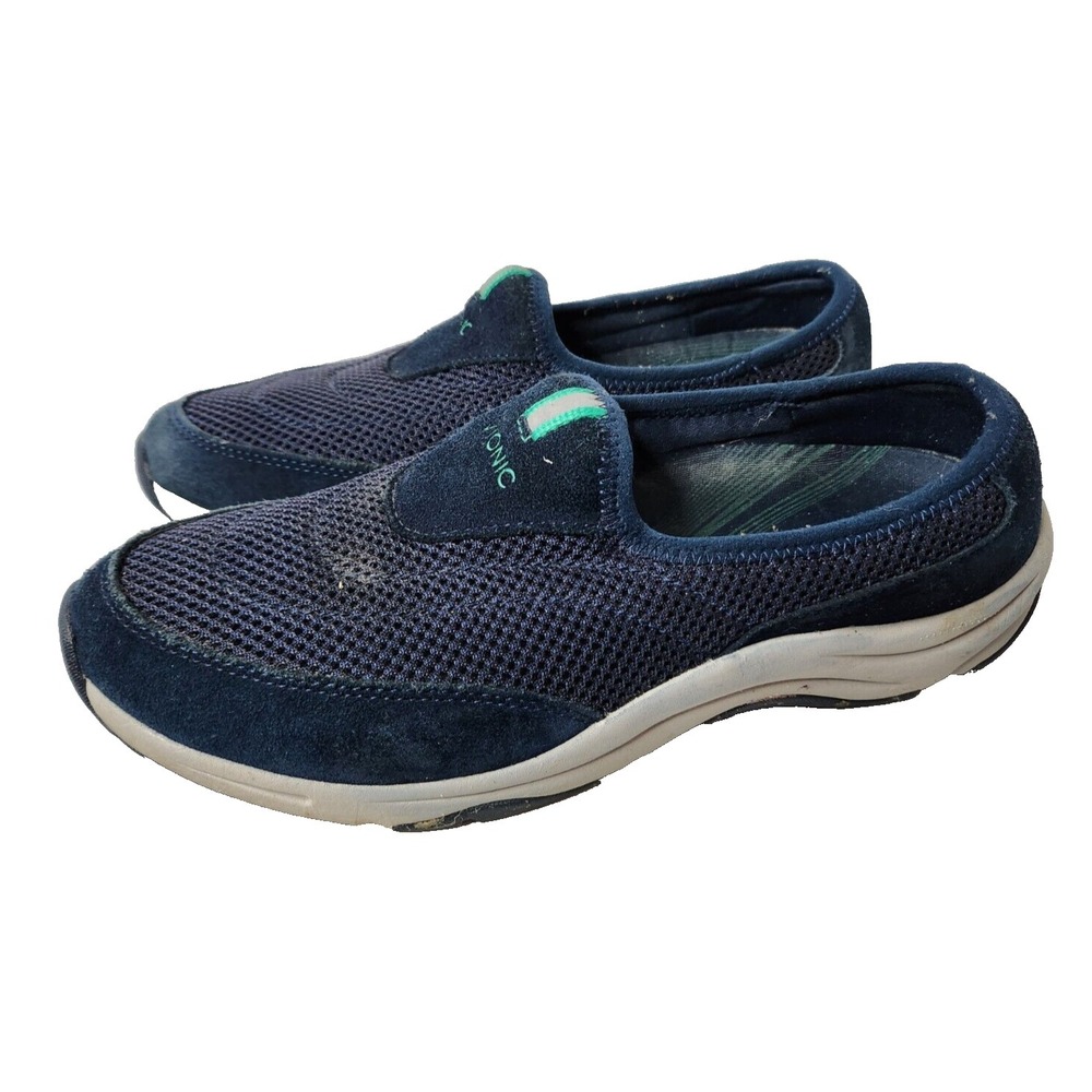 Vionic Action Heritage Sneakers Womens 9.5 Navy Slip On Supportive Comfort Shoes